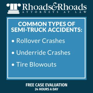 types of semi-truck accidents