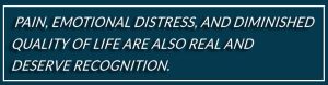 emotional distress, quality of life