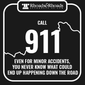 call 911 after a car accident