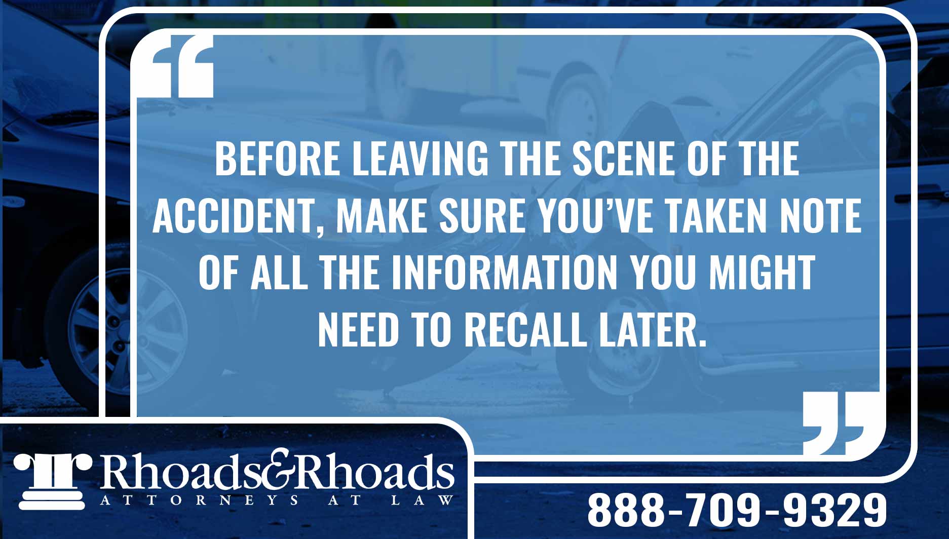 Car Crash Checklist What to Do When You Have a Car Crash