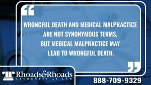 wrongful death and medical malpractice