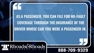passenger in car accident
