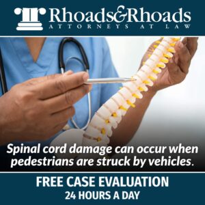 pedestrian spinal cord damage